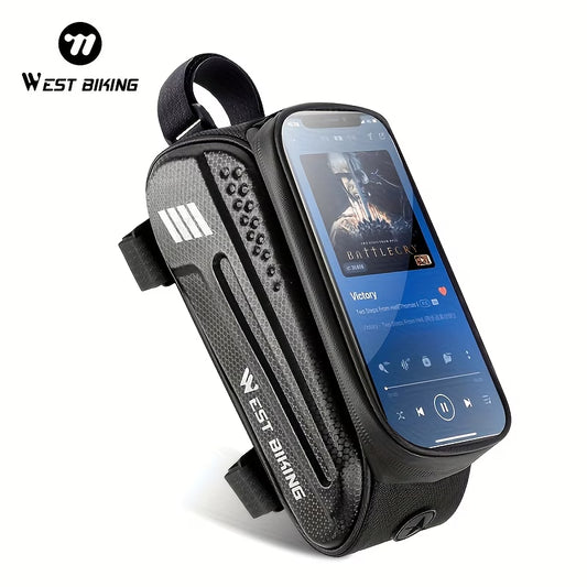 Torba Rowerowa na Ramę WEST BIKING – Duża Pojemność, Wodoodporna, Montaż na Rzepy